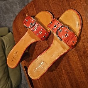 Coach Devon Leather Slide